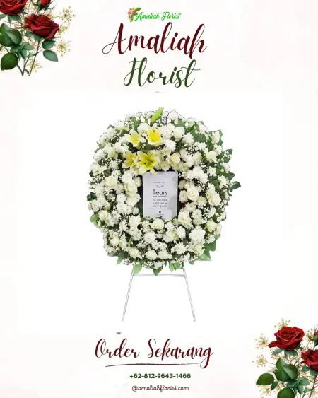 Krans Bunga Duka Samenage