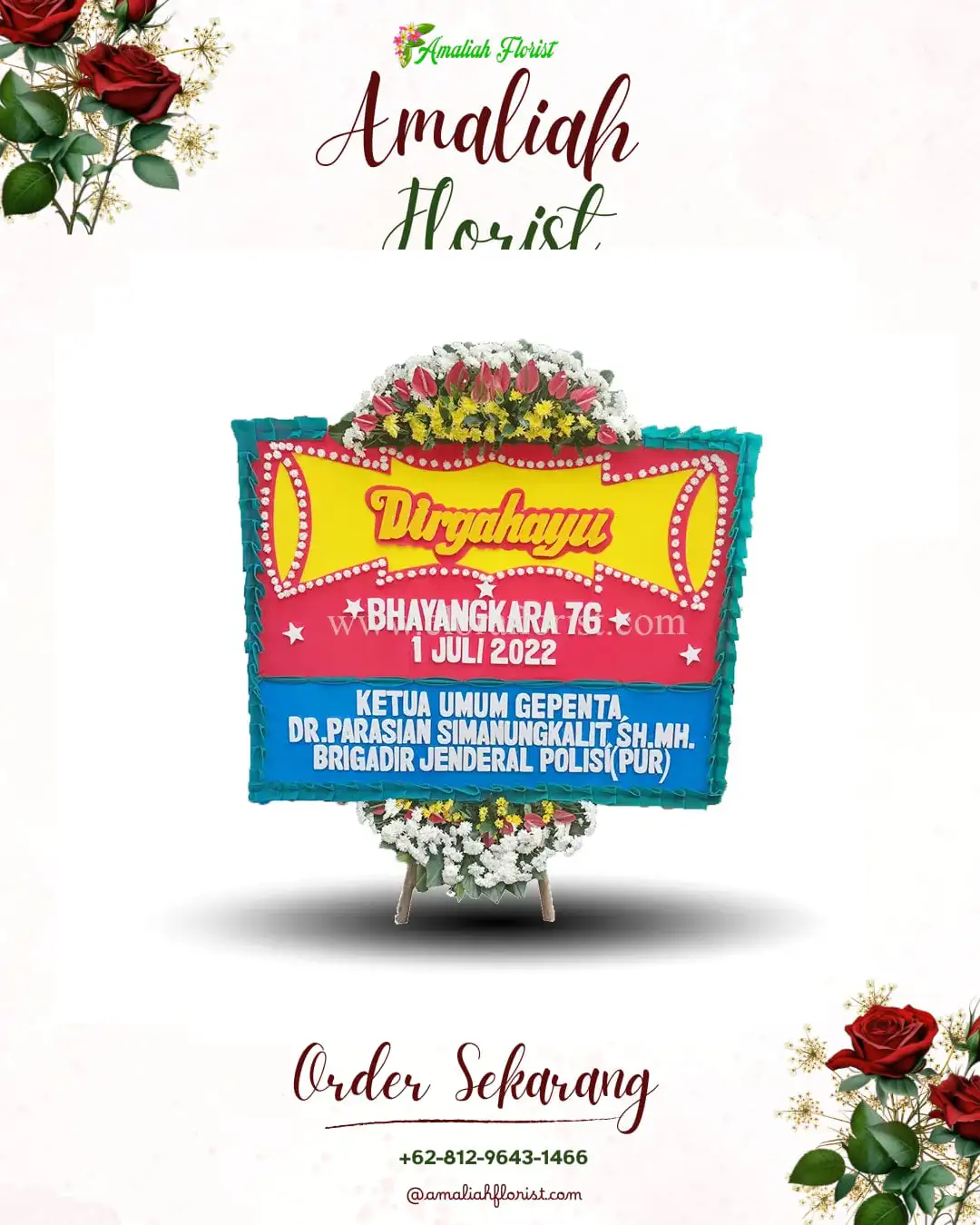 Papan Bunga HUT Ulang Tahun Samenage